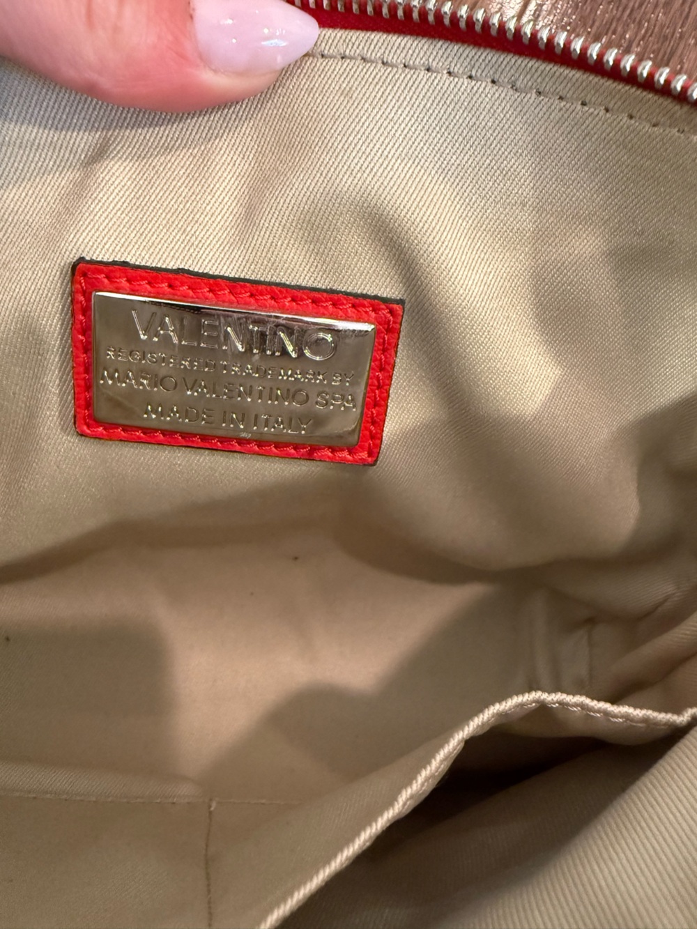 Mario Valentino Red Cross Body Bag - Picture 7 of 9